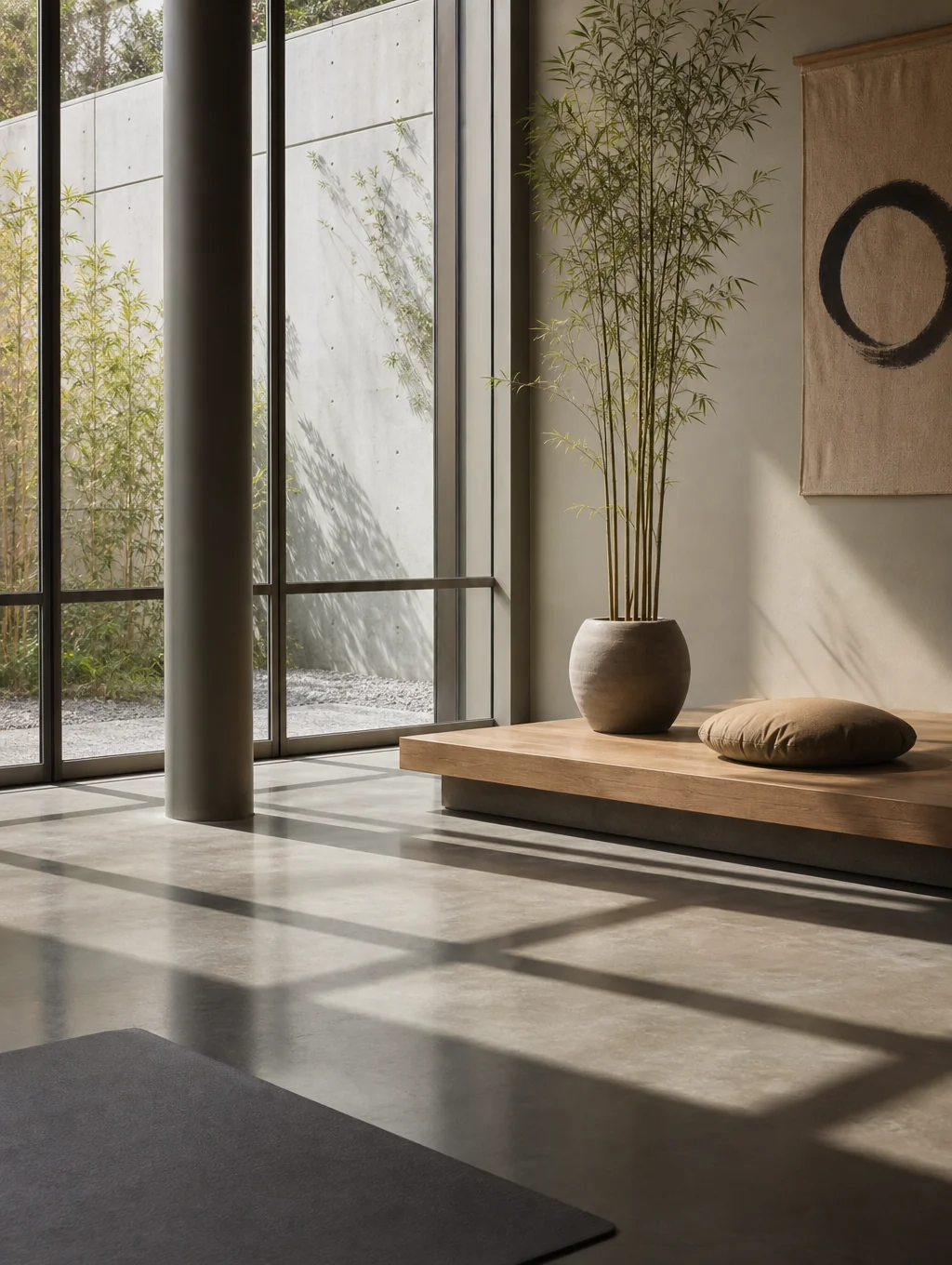 A disciplined, minimalist environment designed for deep human transformation and focus